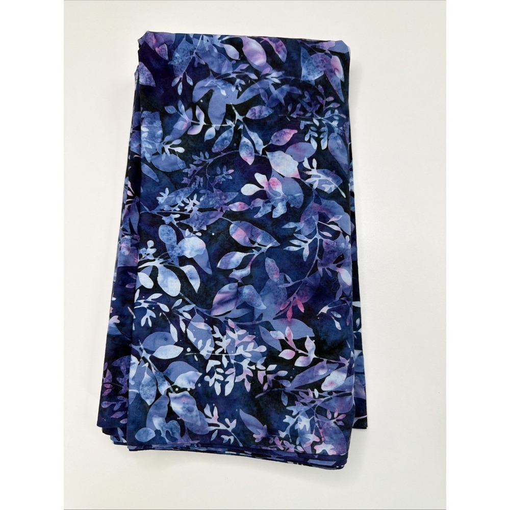 Hoffman Agate For the Foliages Batik Cotton Fabric 2 yards x 44 inches